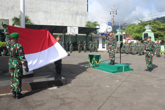 
					Kodim Wonogiri Gelar Upacara, Koramil 20/Kismantoro Tampil Sebagai Petugas