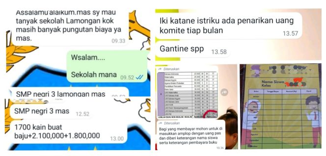 
					Bukti chat dugaan pungli di SDN 3 Jetis Lamongan yang ditemukan AMI
