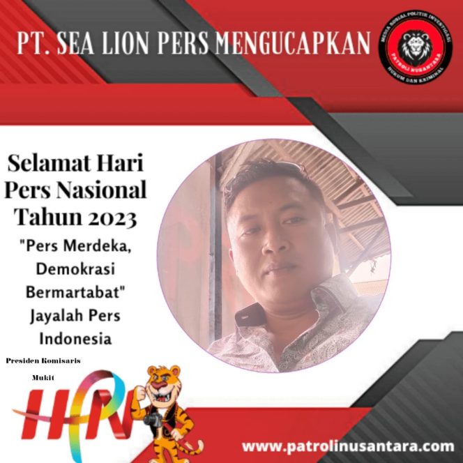 
					Jelang Peringatan Hari Pers Nasional, Presiden Komisaris PT Sea Lion Pers Doakan Kemajuan dan Kesejahteraan Insan Pers di Tanah Air