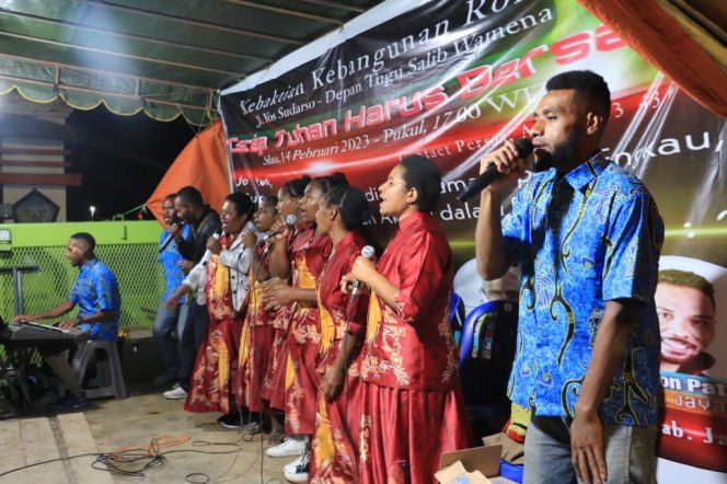 
					Kodim 1702/JWY Dukung Penuh Ibadah KKR KANJAL Wamena