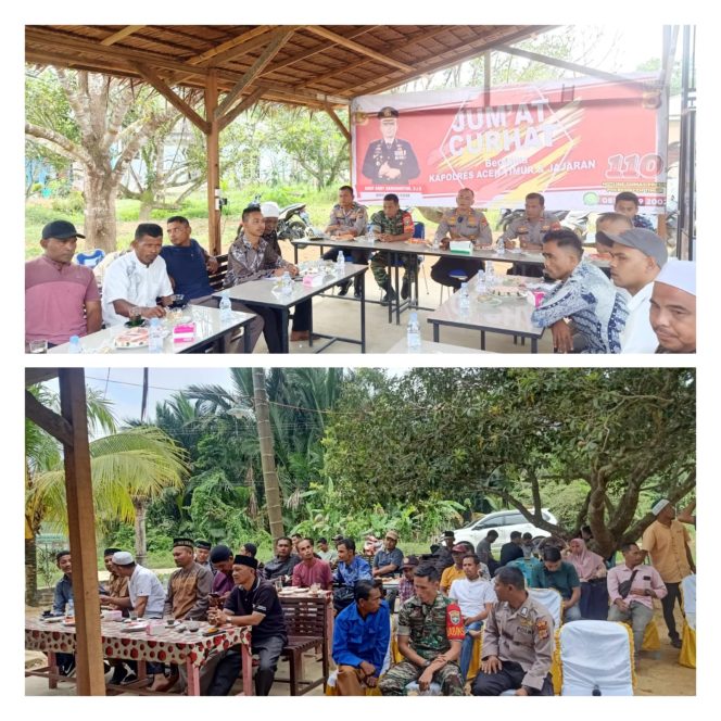 
					Warga Idi Tunong Curhat Ke Kapolres Aceh Timur