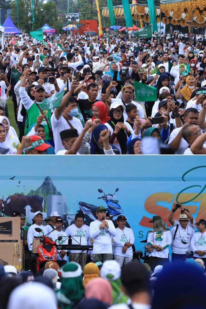 
					Puluhan Ribu Warga Ikuti Jalan Sehat Rangkaian Akhir Peringatan Satu Abad NU