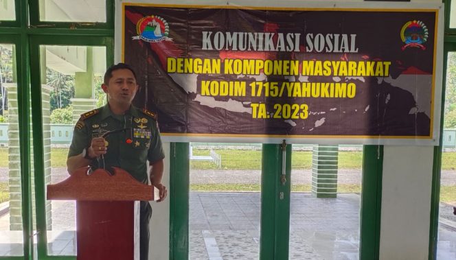 
					Kodim 1715/Yahukimo Gelar Komsos Bersama Komponen Masyarakat Kabupaten Yahukimo