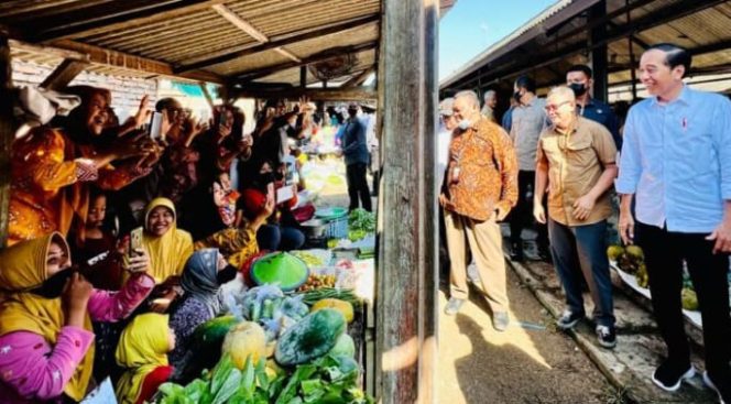 
					Kunjungan di Blora, Presiden Cek Harga dan Stok Komoditas Pangan di Pasar Mendenrejo