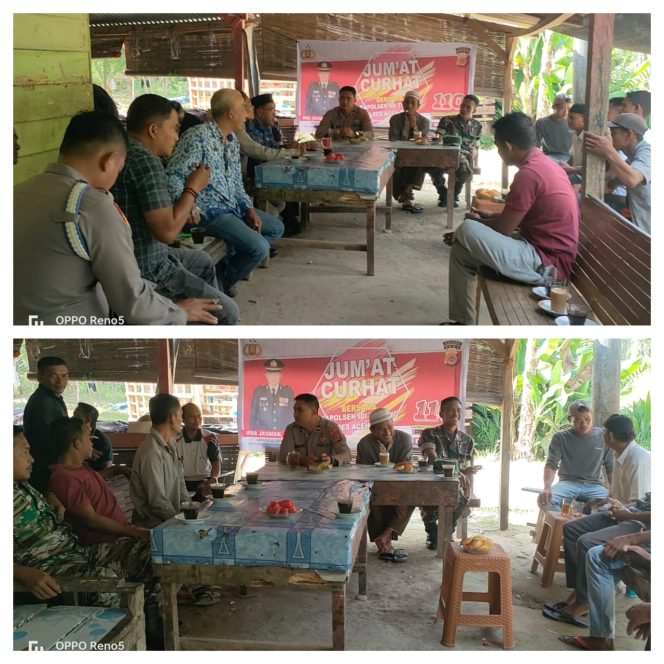 
					Jumat Curhat, Kapolsek Idi tunong Bersama Masyarakat Desa Seuneubok Buloh