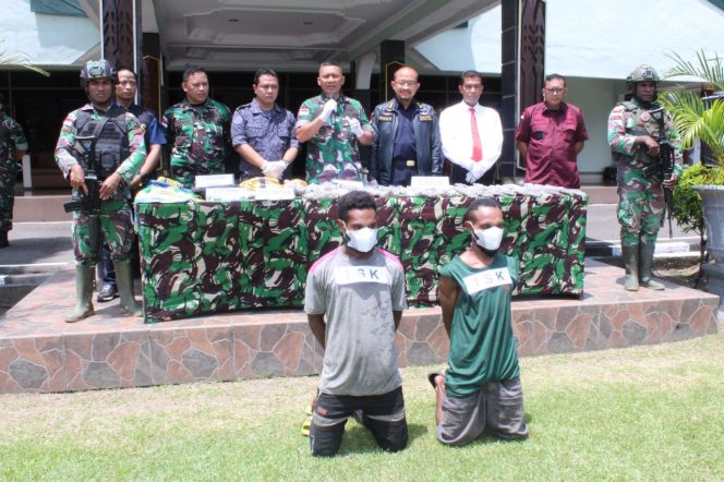 
					Aparat Gabungan Gagalkan Penyelundupan 5 Kg Ganja Asal PNG