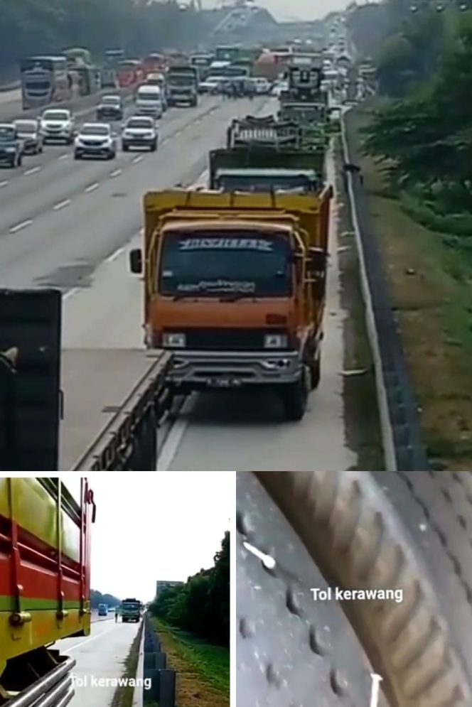
					Video Teror Paku Di Jalan Tol Karawang