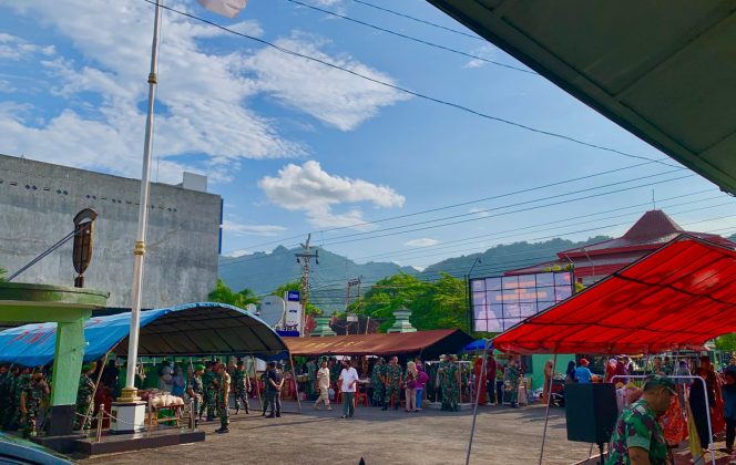 
					Jelang Hari Raya Idul Fitri, Kodim Wonogiri Gelar Bazar Murah