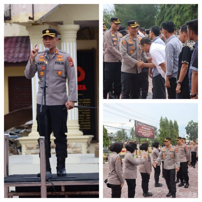 
					Kapolres Aceh Timur Pimpin Apel Usai Lebaran