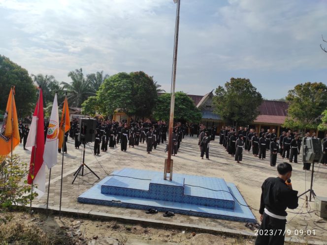 
					Poto : Pendadaran 184 Calon Warga PSHT Di Desa Langkan