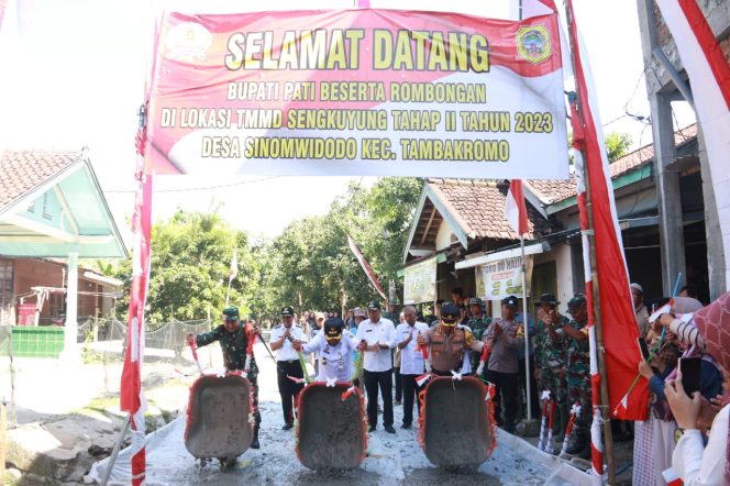 
					Program TMMD Sengkuyung Tahap II Dibuka Pj Bupati Bersama Dandim Pati 