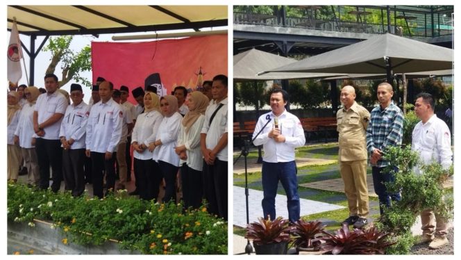 
					Acara pelantikan kepengurusan Provinsi Lampung relawan Pasukan 08 yang dihadiri sang Ketua Umum