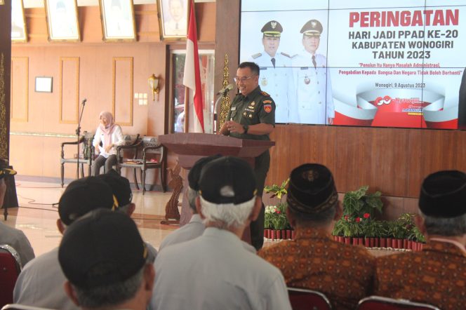 
					Persatuan Purnawirawan Angkatan Darat (PPAD) Wonogiri memperingati hari jadi yang ke-20