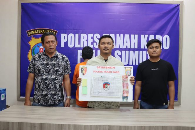 
					Satreskrim Polres Tanah Karo berhasil mengamankan pelaku tindak pidana perjudian jenis Togel Malam berinisial MRF