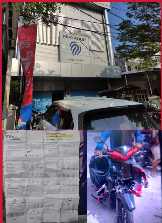 
					Diduga salah satu Oknum FIF Cendrawasih Makassar lakukan penarikan motor untuk mengambil keuntungan sepihak dari konsumen