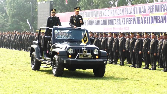
					Upacara penutupan pendidikan dan pelantikan perwira PAG Gelombang I tahun 2023 