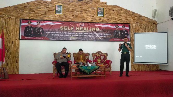 
					Kapolres dan Dandim Rembang Gelar Self Healing untuk persiapan pengamanan Pemilu 2024