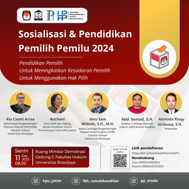 
					Brosur undangan sosialisasi oleh LBH Rumah Keadilan, PPOTODA dan LPHP