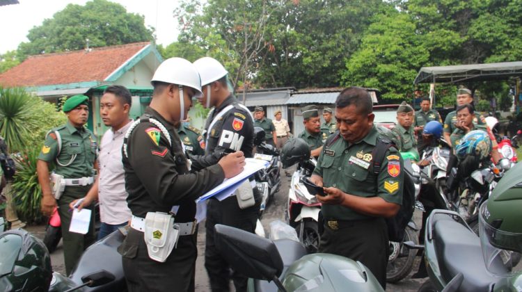 Subdenpom IV/3-2 Pati menggelar operasi penegakan ketertiban (Gaktib) terhadap Prajurit, PNS TNI AD Kodim 0718/Pati