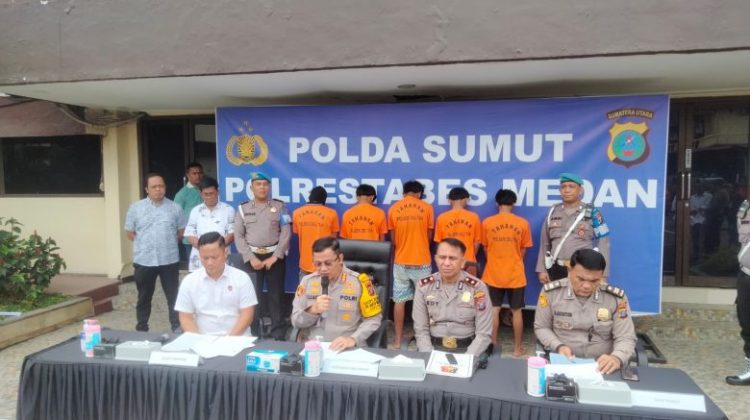 Polsek Deli Tua Polrestabes Medan gulung Komplotan Curanmor di Medan