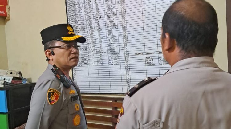 Kapolrestabes Medan Kombes Pol Dr Teddy Jhon Sahala Marbun sidak Polsek di jajarannya