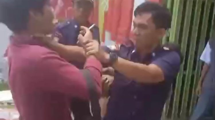 Tangkapan layar video dugaan kekerasan terhadap wartawan di SMAN 7 Wajo
