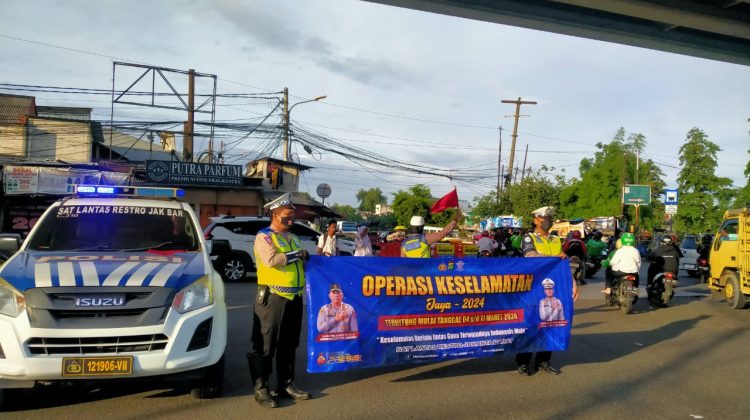Ops Keselamatan 2024 oleh Satlantas Polres Metro Jakarta Barat
