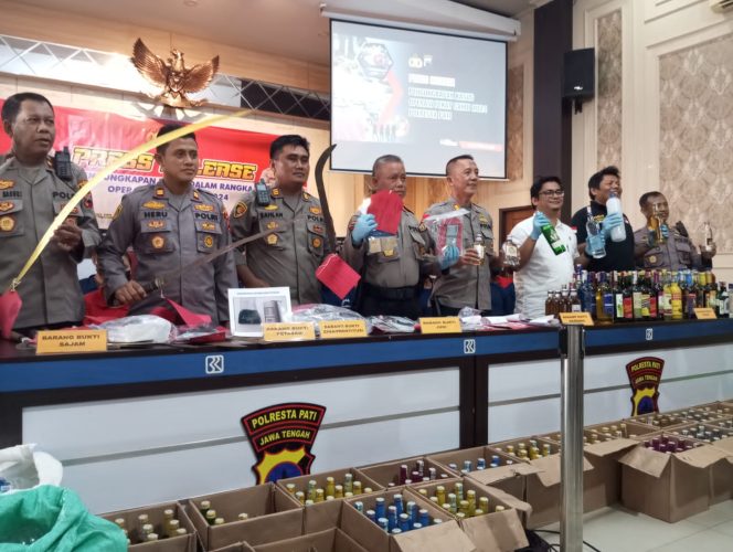 
					Press Release Operasi Pekat Candi 2024 oleh Polresta Pati