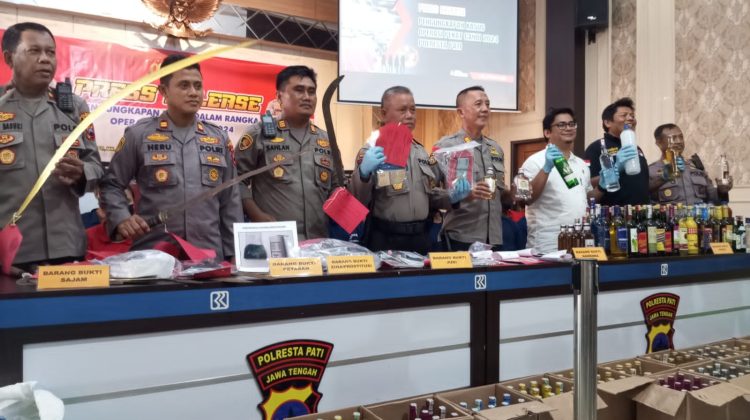 Press Release Operasi Pekat Candi 2024 oleh Polresta Pati