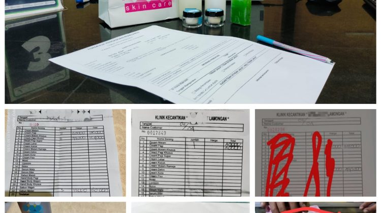 Produk kosmetik yang dijual oleh klinik kecantikan MS Lamongan diduga tanpa memiliki izin edar dan tidak terdaftar di BPOM

