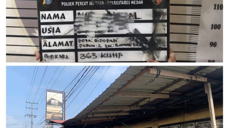Pelaku pencurian dan pembakaran toko grosir diamankan Polsek Percut Seituan