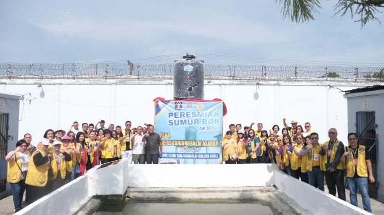 Kalapas Tanjungbalai Asahan, Sangapta Surbakti resmikan sumur bor hibah dari Lions Club Golden Shell Tanjungbalai

