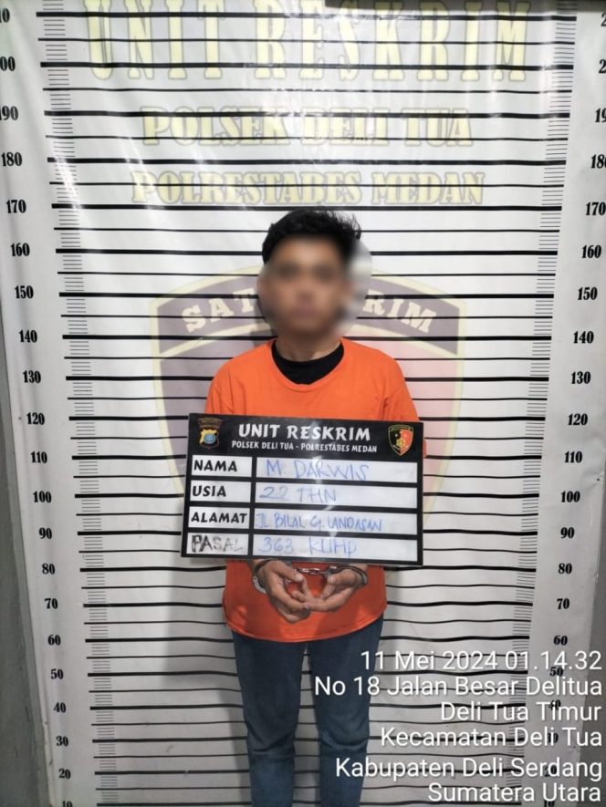 
					Tempo 10 Jam Pelaku Curanmor Dijebloskan Ke Penjara Polsek Delitua 