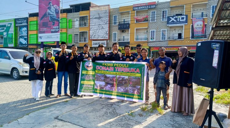 FKMB Provinsi Riau dan LRC galang dana untuk korban bencana alam di wilayah Sumatera Barat