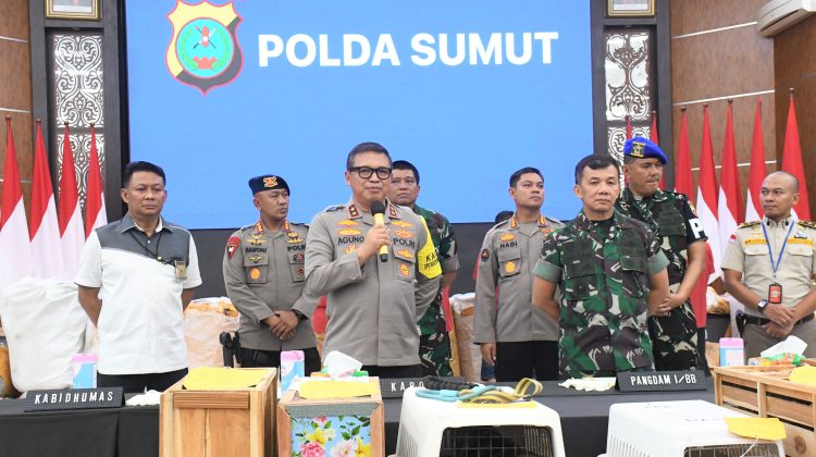 Press Release. Kodam I/BB bersama Poldasu ungkap jaringan penyelundupan belasan motor gede (moge) asal Thailand menuju Kota Medan
