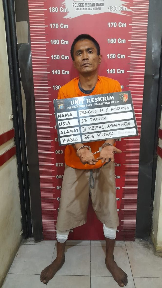 
					Pelaku Curat spesialis rumah kosong diringkus Reskrim Polsek Medan Baru