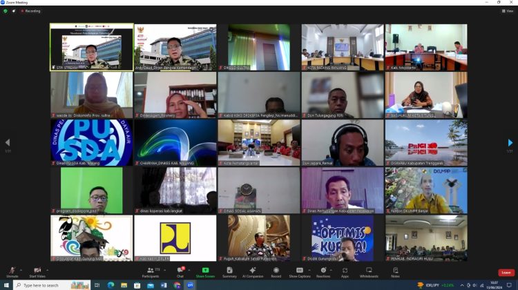 Peluncuran dan Coaching Dasbor Pelacak Kebijakan (Policy Tracker) TBC oleh Dirjen Pembangunan Daerah Kemendagri yang dilakukan secara virtual