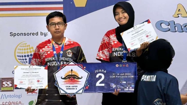 Tim Panahan BAI BEPEKA, Adila Hermulia Putri dan Muhamad Fathir raih 5 Medali UGM Open Archery Championship Yogyakarta
