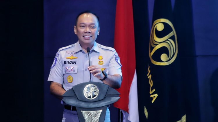 Direktur Utama Jasa Raharja, Rivan A. Purwantono, dalam sambutan pembukaan Rapat Koordinasi Terbatas (Rakortas) Jasa Raharja yang digelar di Jakarta