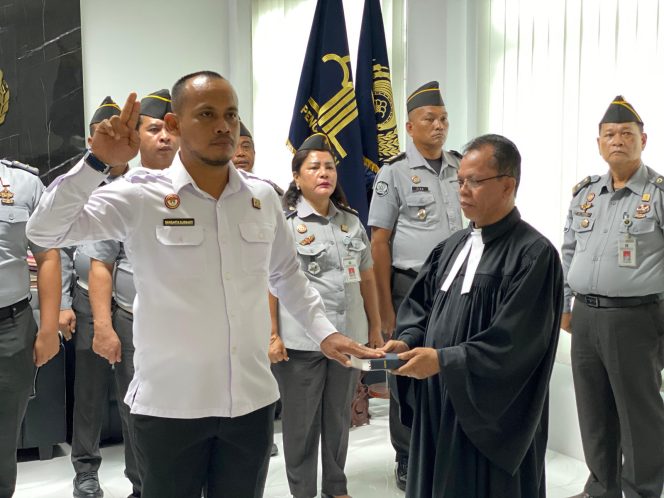 
					Kalapas Lubuk Pakam Sangapta Surbakti resmi menjadi Kabid Pembimbingan Kemasyarakatan Kantor Wilayah Direktorat Jenderal Pemasyarakatan Aceh