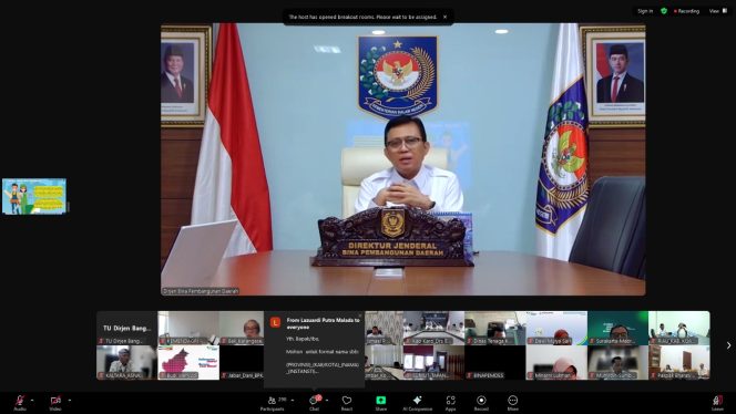 
					Direktur Jenderal Bina Pembangunan Daerah Kemendagri, Restuardy Daud