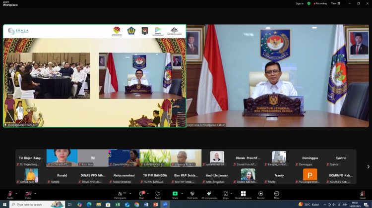 Via daring, Dirjen Bina Pembangunan Daerah Kemendagri Restuardy Daud menekankan bahwa RPJMD dan RKPD harus disusun sejalan dengan RPJMN 2025–2029 serta mendukung 17 Program Prioritas Presiden