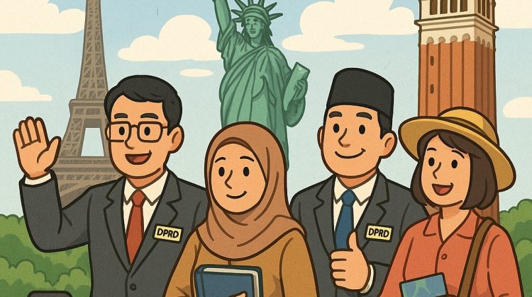 Perjalanan 9 anggota DPRD Jawa Timur ke Finlandia menuai gelombang kritik. (foto:ilustrasi/chatgpt)
