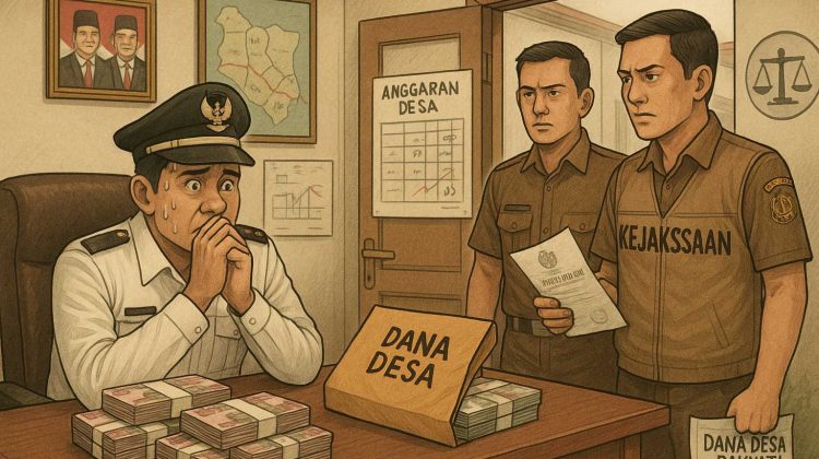 Kades Kertosari ditetapkan sebagai tersangka dalam perkara dugaan tindak pidana korupsi pembangunan fisik dan barang jasa anggaran tahun 2023 oleh Kejari Kendal (foto:ilustrasi/chatgpt)
