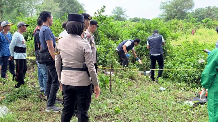 lokasi penemuan mayat pria asal Jakarta, di Area Gumuk Pasir Grogol IX, Parangtritis, Kretek, Bantul, Daerah Istimewa Yogyakarta, Rabu (28/1/2026).(Dok Humas Polres Bantul )