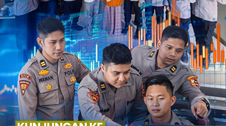 Mahasiswa STIK Lemdiklat Polri Angkatan 83/WPS Sindikat 8 giat mitigasi bencana berkolaborasi dengan BPS di Kantor BPS Lhoksukon, Kabupaten Aceh Utara. (Foto:Dok.STIK)
