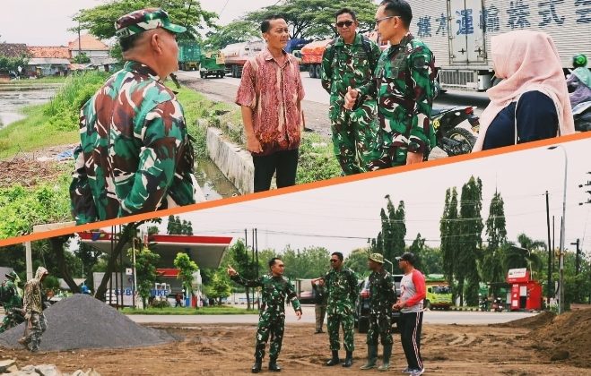 Dandim 0720/Rembang Letkol ARM Winner Fradana Dieng, S.Sos., M.M.A.S., meninjau langsung sejumlah titik pembangunan KDKMP yang berada di wilayah Kabupaten Rembang. (Foto:Dok.Kodim 0720/Rembang)
