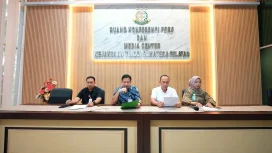 Wakil Kepala Kejaksaan Tinggi (Wakajati) Sumsel, Anton Delianto, S.H., M.H., dalam keterangan pers di kantor Kejati Sumsel. (Foto:Dok.Kejagung)


