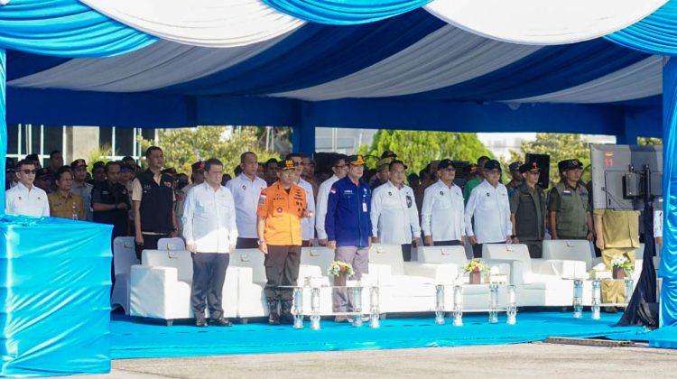 Kepala BMKG, Teuku Faisal Fathani, hadiri Apel Nasional Kesiapsiagaan Penanganan Karhutla di Lanud Roesmin Nurjadin, Kamis (5/3/2026). (Foto:Dok. BMKG)
