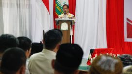 Ketua Satgas PRR Pascabencana Sumatera Tito Karnavian meminta pemerintah daerah segera mempercepat pendataan warga yang akan menempati hunian tetap (huntap) bagi korban bencana. (Foto:Dok.Satgas PRR)

